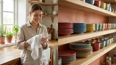 Behöver man torka disken efter diskningen? Vad händer om man lämnar den våt